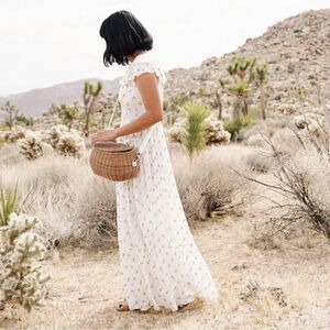 Olli Ella Olliella Mamachari Handwoven Rattan Basket Purse Bag in Natural Rattan